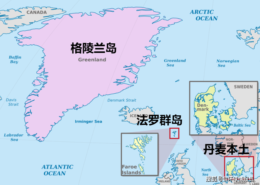 格陵兰岛面积广阔,是世界上面积最大的岛屿,面积216万平方公里,是丹麦