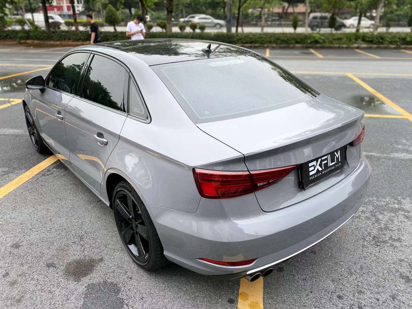 ekfilmek改色膜奥迪a3贴膜pet纳多灰