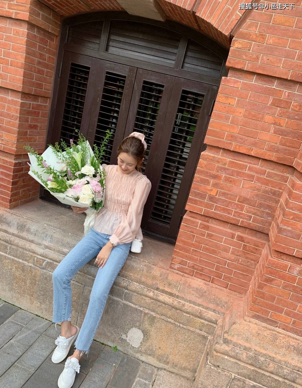 牛仔裤|张子萱牛仔裤修长大长腿合集