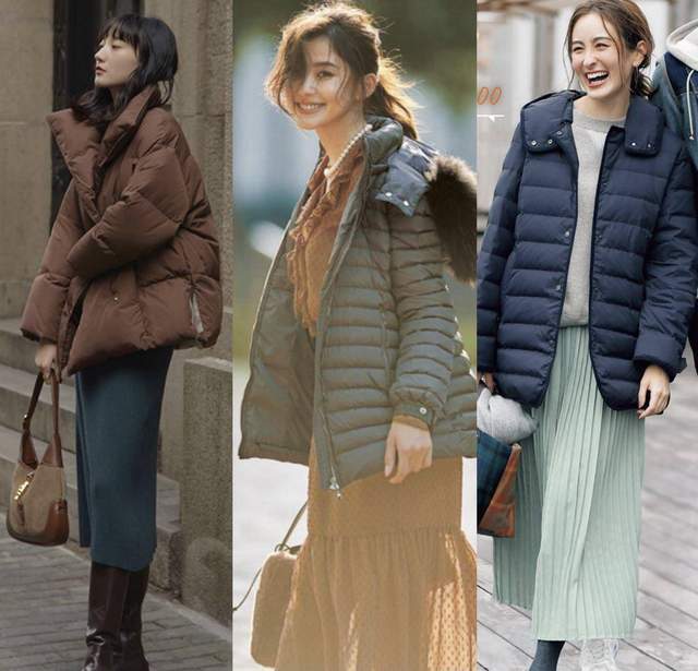 藏蓝色|奔五女人羽绒服别总选黑白灰，显老！多穿这四种颜色，时髦显气质