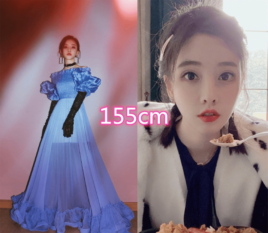 "上帝吻了脸却忘了身高"的女星,沈月160算高的,赖美云真小巧!_女生