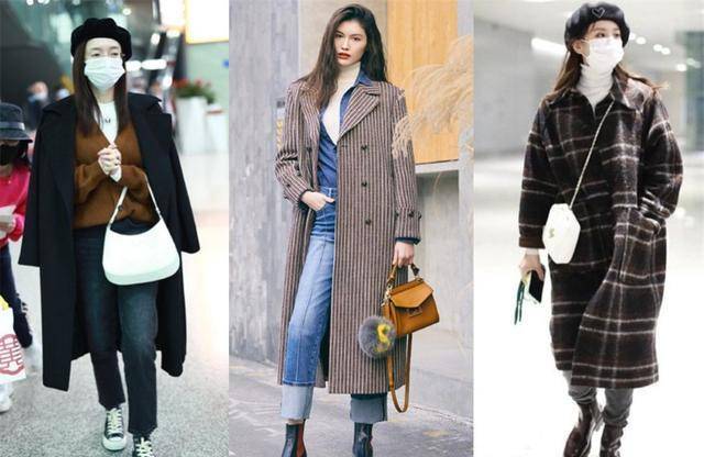 大衣|谢娜怀孕后首次走机场,穿大衣孕肚遮不住,只长孕肚腿比空姐还细