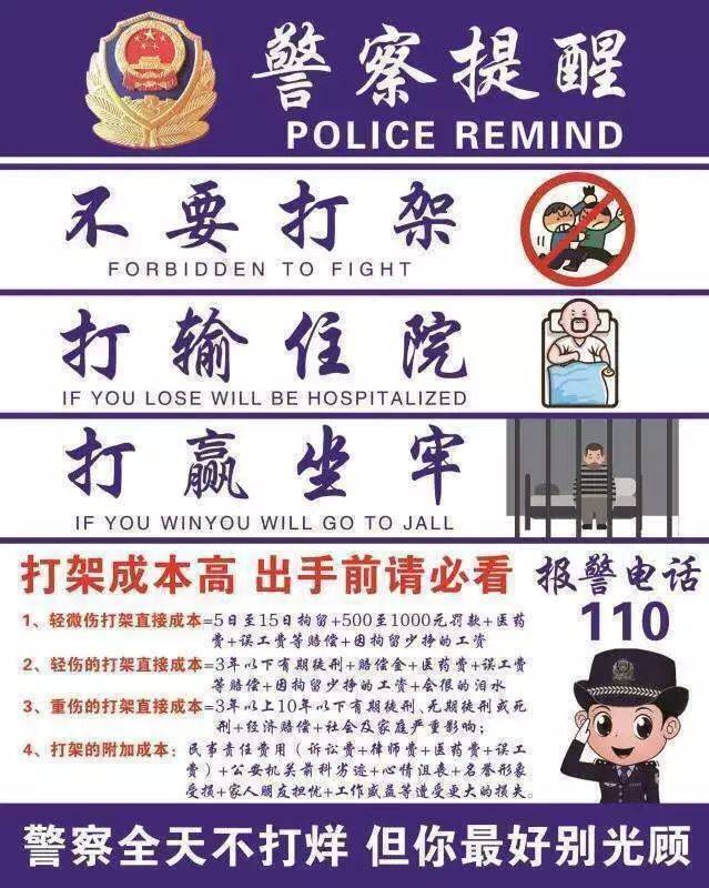 为什么现在打架斗殴的人少了?