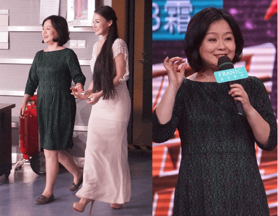真招|鞠萍胖了也很可爱，圆润身材穿连衣裙，带点印花真招小朋友喜欢