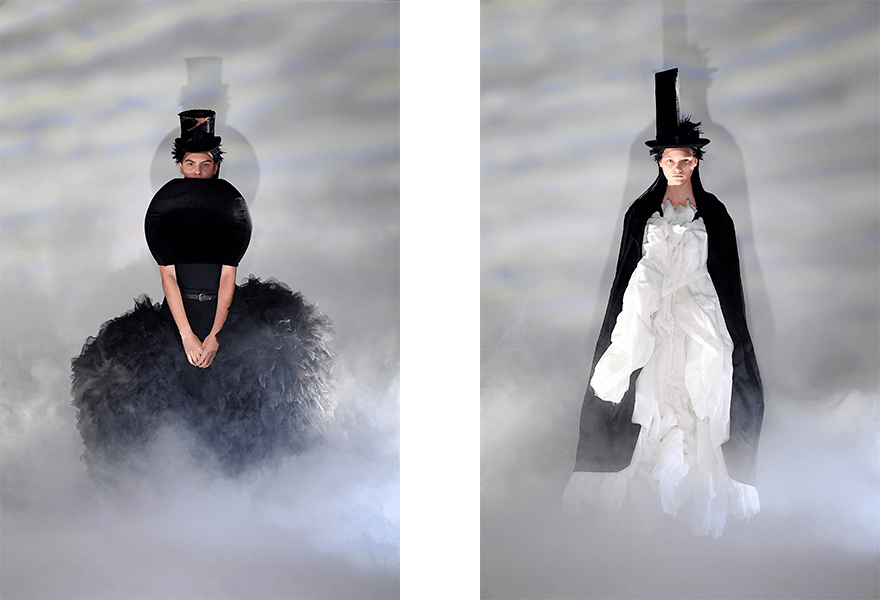 黑色|Comme des Garcons 2021秋冬系列，大量黑色会感到诡异吗？想象力和创造力时髦