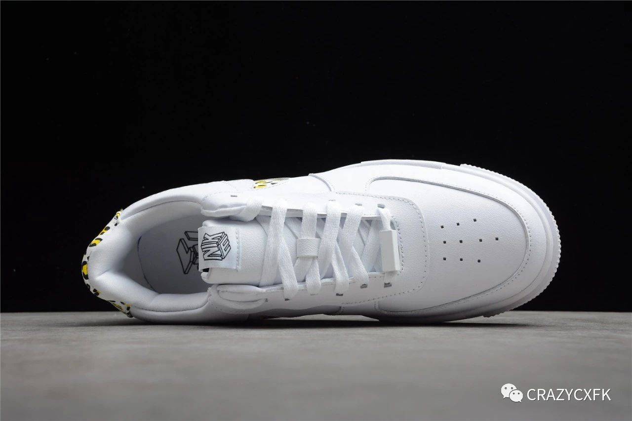 鞋舌|耐克空军一号豹纹印花 Nike Air Force 1 Pixel Leopard 像素解构风板鞋