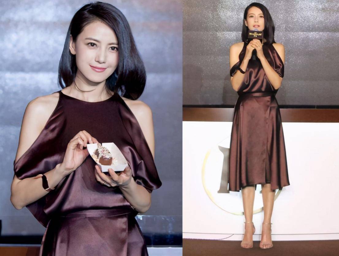 身材|高圆圆身材真好,穿挂脖的礼服裙面料还留空,知性女人味挡不住