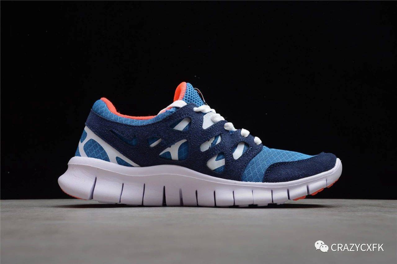 Black|耐克 Nike Free Run 2 Black White 黑白赤足透气跑步鞋