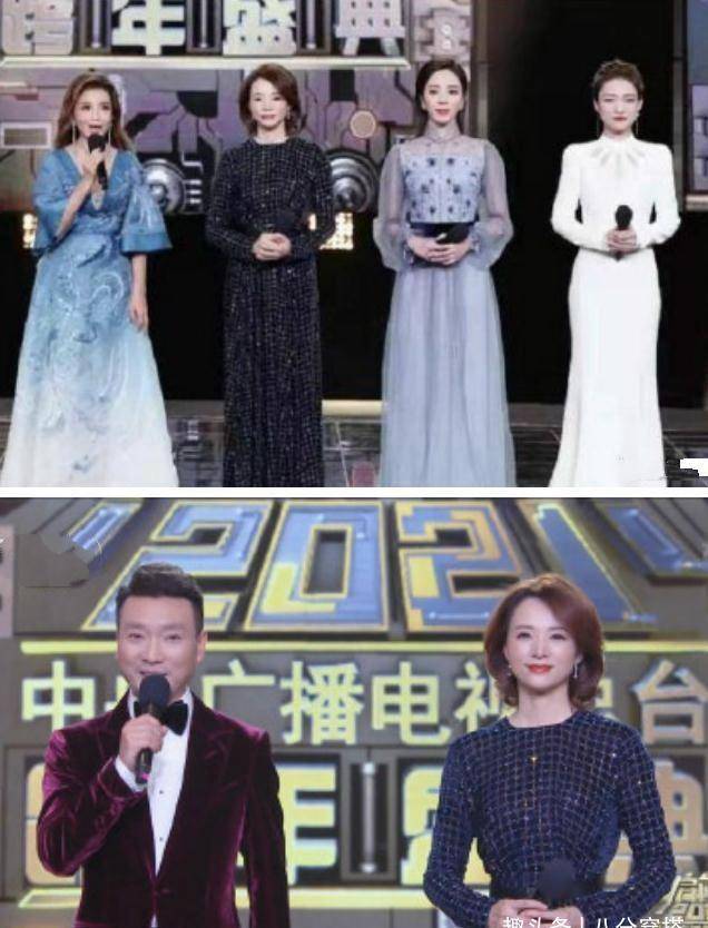 设计|著名主持人董卿真会穿，一袭黑色修身连衣裙知性温婉，干练利落