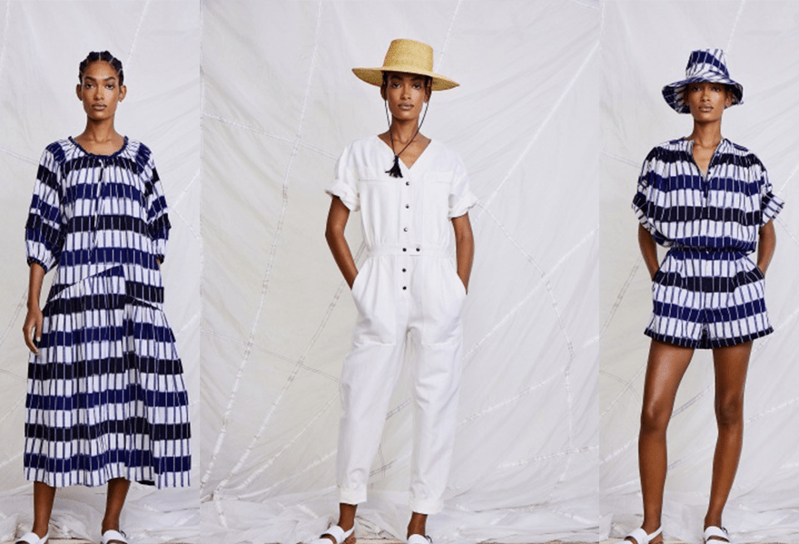 对比|Apiece Apart 2021春夏，蓝色与浅色调的清新，还有休闲、度假感