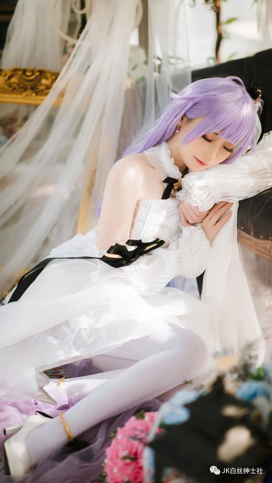 cos:二次元cos大赏独角兽梦想的纯白誓约cos正片@焖焖碳