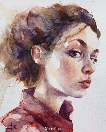 Jenny Barnes的水彩人物 水彩画