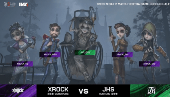 平局|第五人格2021IVL夏季赛常规赛 XROCK vs JHS 第四局