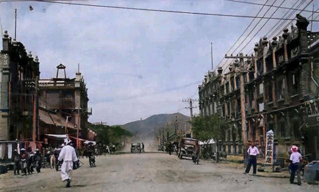 1935年吉林通化老照片，看下几十年前的“街头场景”，你还认得吗
