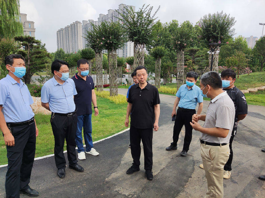 翟晓宾副市长调研城市公园街头游园建设情况