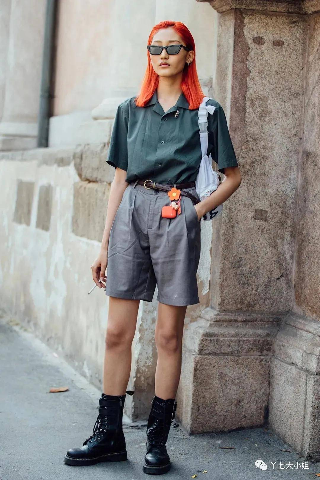 衬衣|衬衣+短裤＝夏季知性又帅气的时髦组合