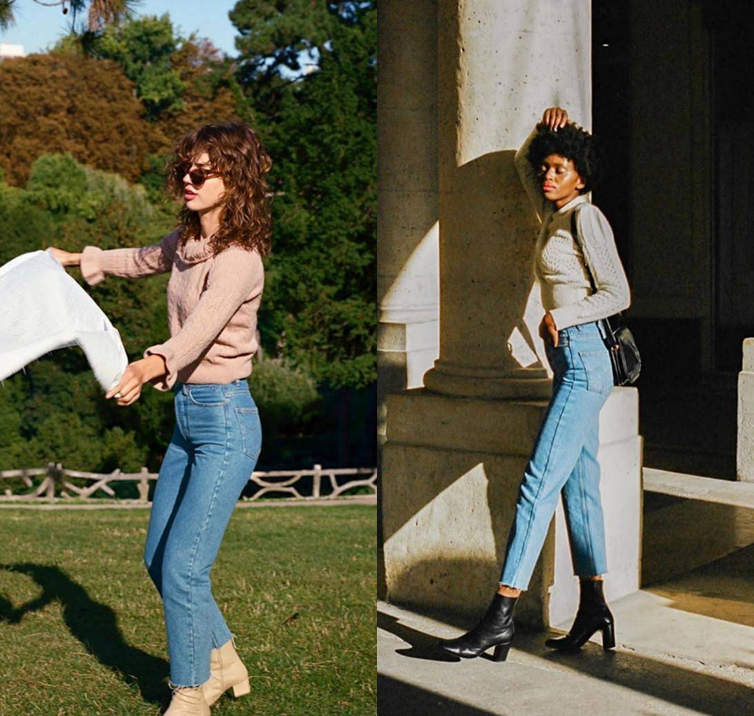 披肩|夏季穿衣没思路，照着学：直筒牛仔裤+“奶奶衫”，让你美到不行