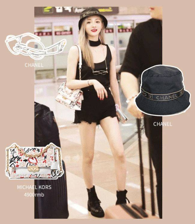 黑色|周洁琼原来是“小腰精”！穿BM风毛衣配牛仔裤，A4腰太惊艳