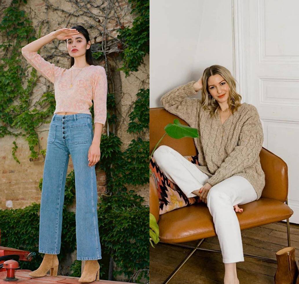 披肩|夏季穿衣没思路，照着学：直筒牛仔裤+“奶奶衫”，让你美到不行