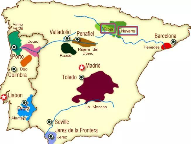 西班牙葡萄酒十大产区图片