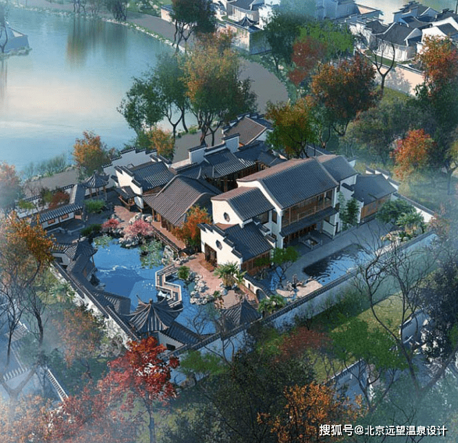 湖北鄂州梧桐湖温泉小镇规划设计方案_度假