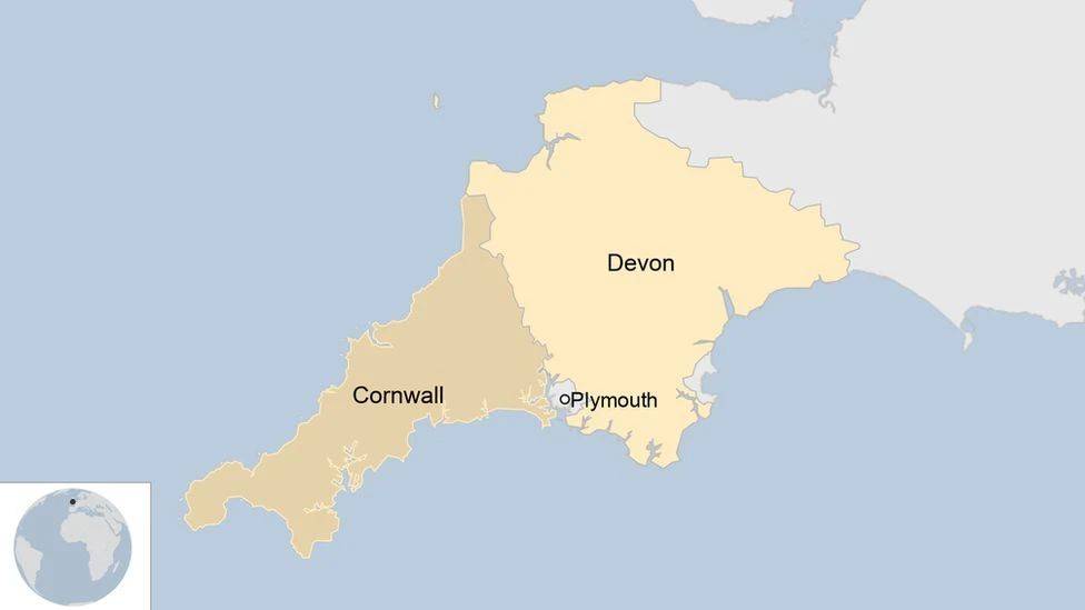 英国普利茅斯地图图片