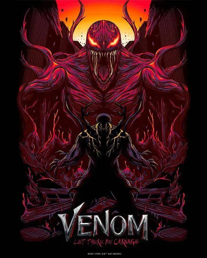 漫威毒液2新海报发布效果炸裂网友好恐怖好喜欢