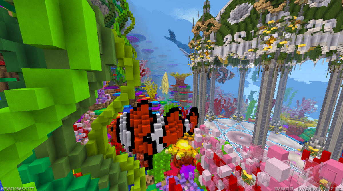 迷你世界之水下世界玩家自制海底地图质量堪称绝绝子