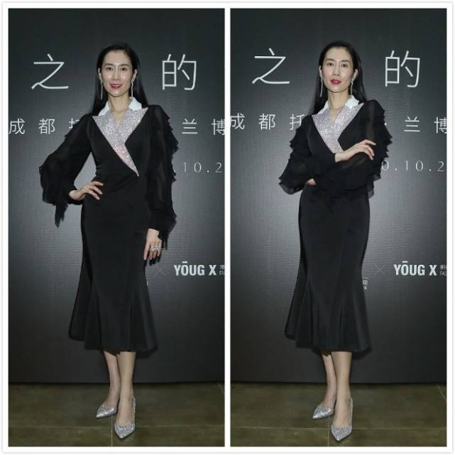 黑色|温峥嵘是真的有些老了,肌肤状态不如当年,但还好气质依旧高级