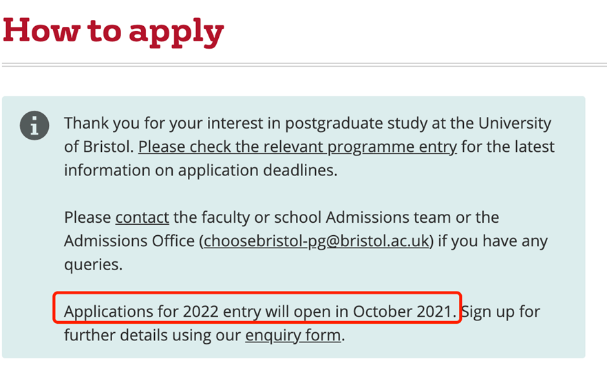 and|最新！2022Fall 英国留学硕士申请开放时间汇总，附英国秋季入学时间规划！