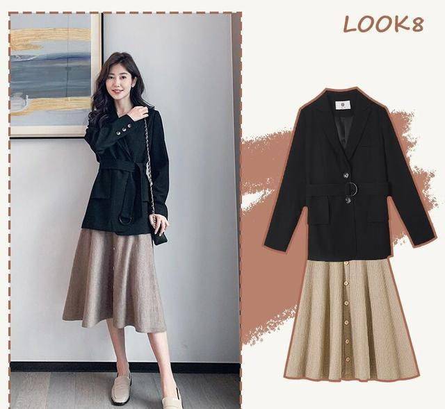 黑色|小西装外套搭配不同风格的单品，时尚又好看！