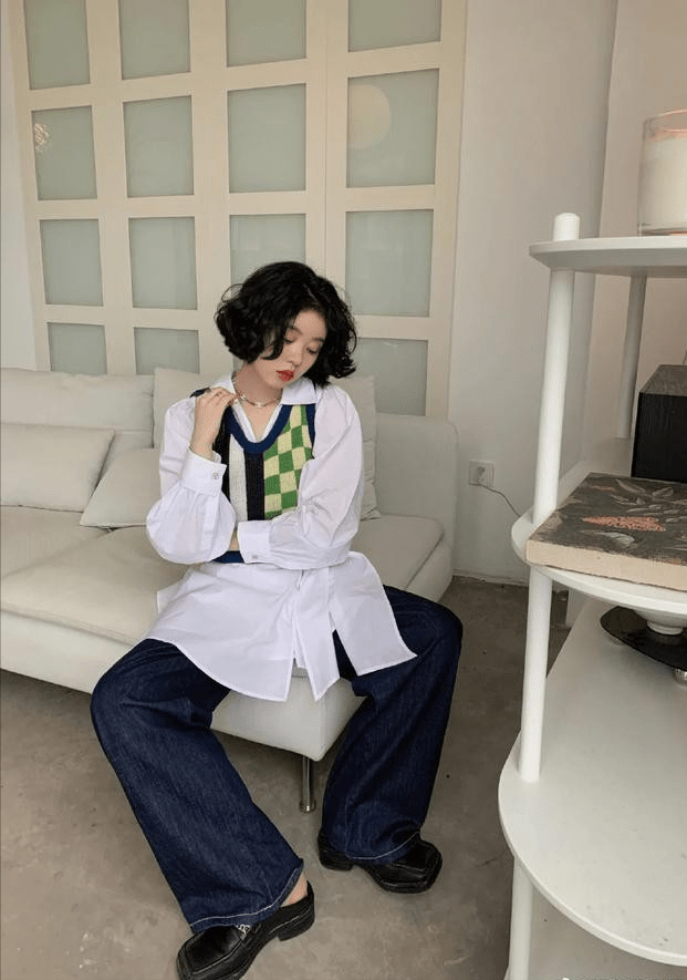 粉色|入秋流行的“棋盘格”，再不穿就out了！