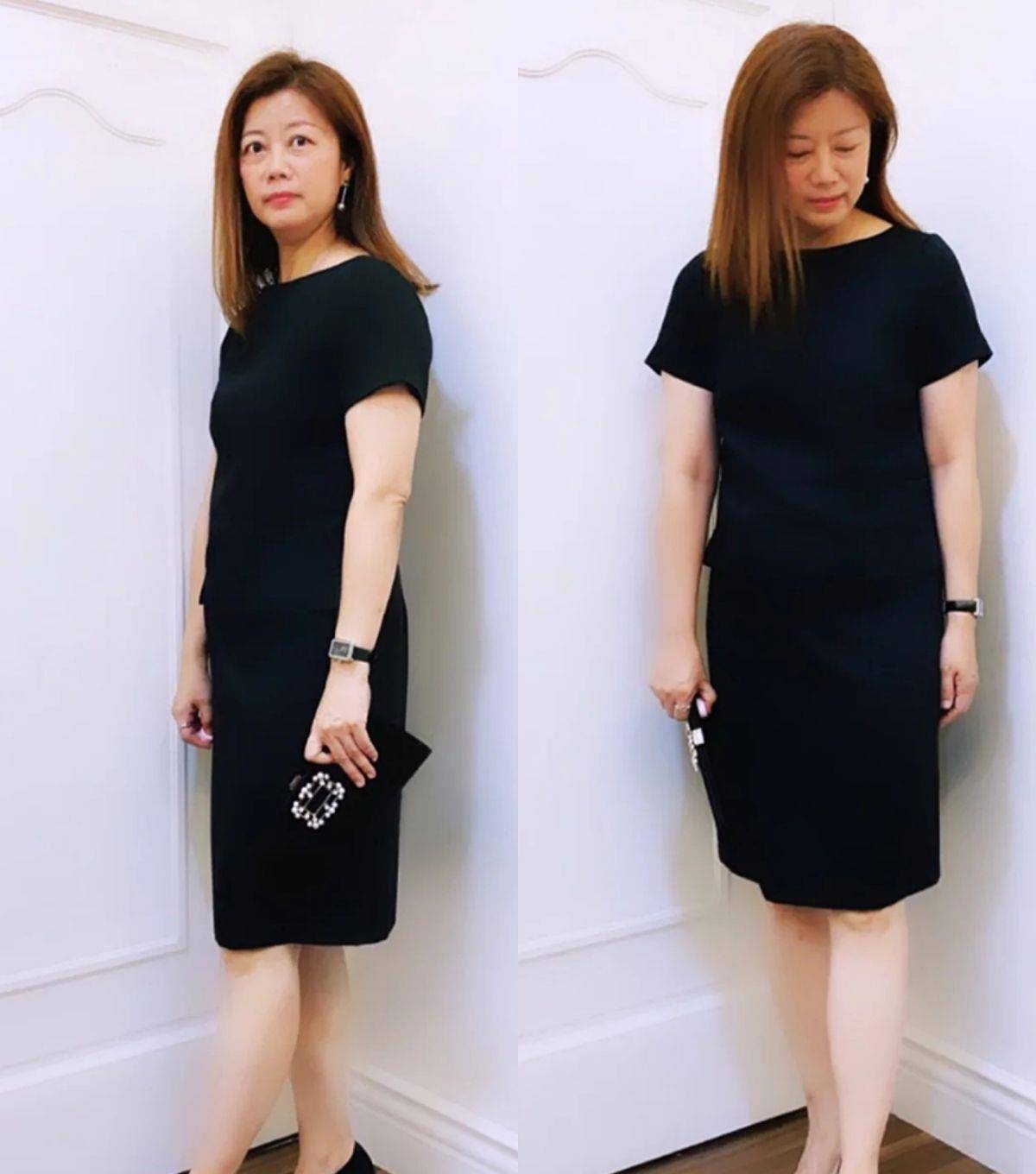 颜色|适合50岁微胖女人的高级裙装搭配，简约又优雅，轻松get好气质