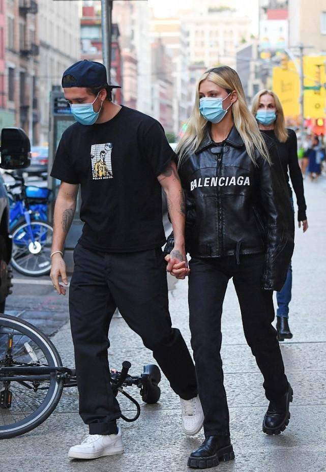 事情|贝克汉姆儿子继承了父亲的高颜值,和未婚妻同框,穿得休闲简约