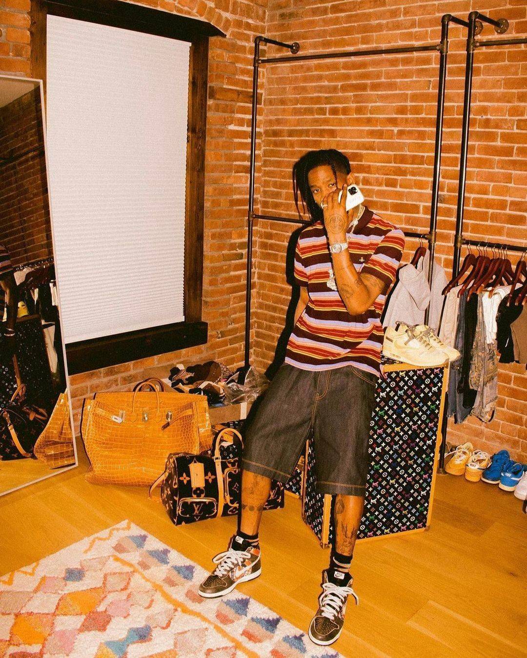 又一款travisscott倒钩联名曝光氧化配色你打几分