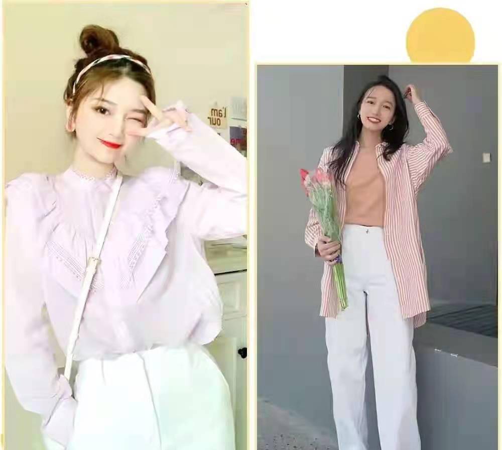 西裤|40岁阿娇离婚后身材发福，穿宽松衬衫搭阔腿裤不显瘦，气质似路人