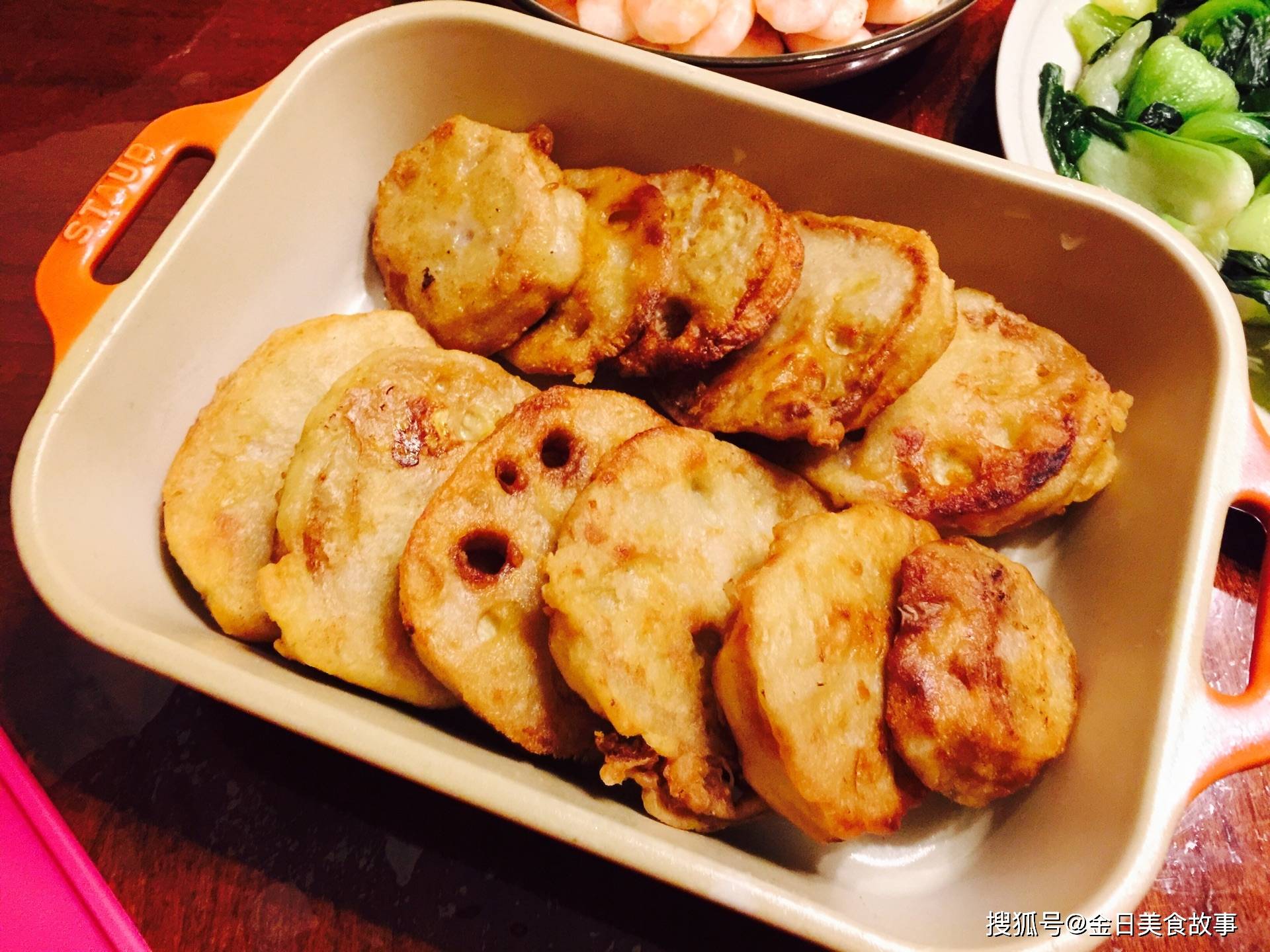 教你自己在家做香煎藕饼