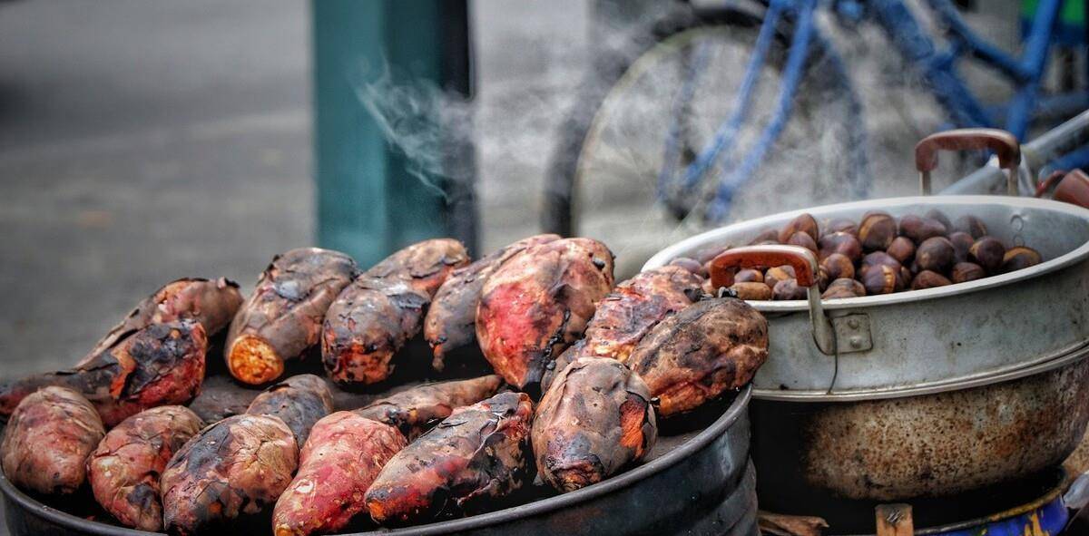 因为|街边的烤红薯，在家里用烤箱，也能做出来，吃起来又香又甜