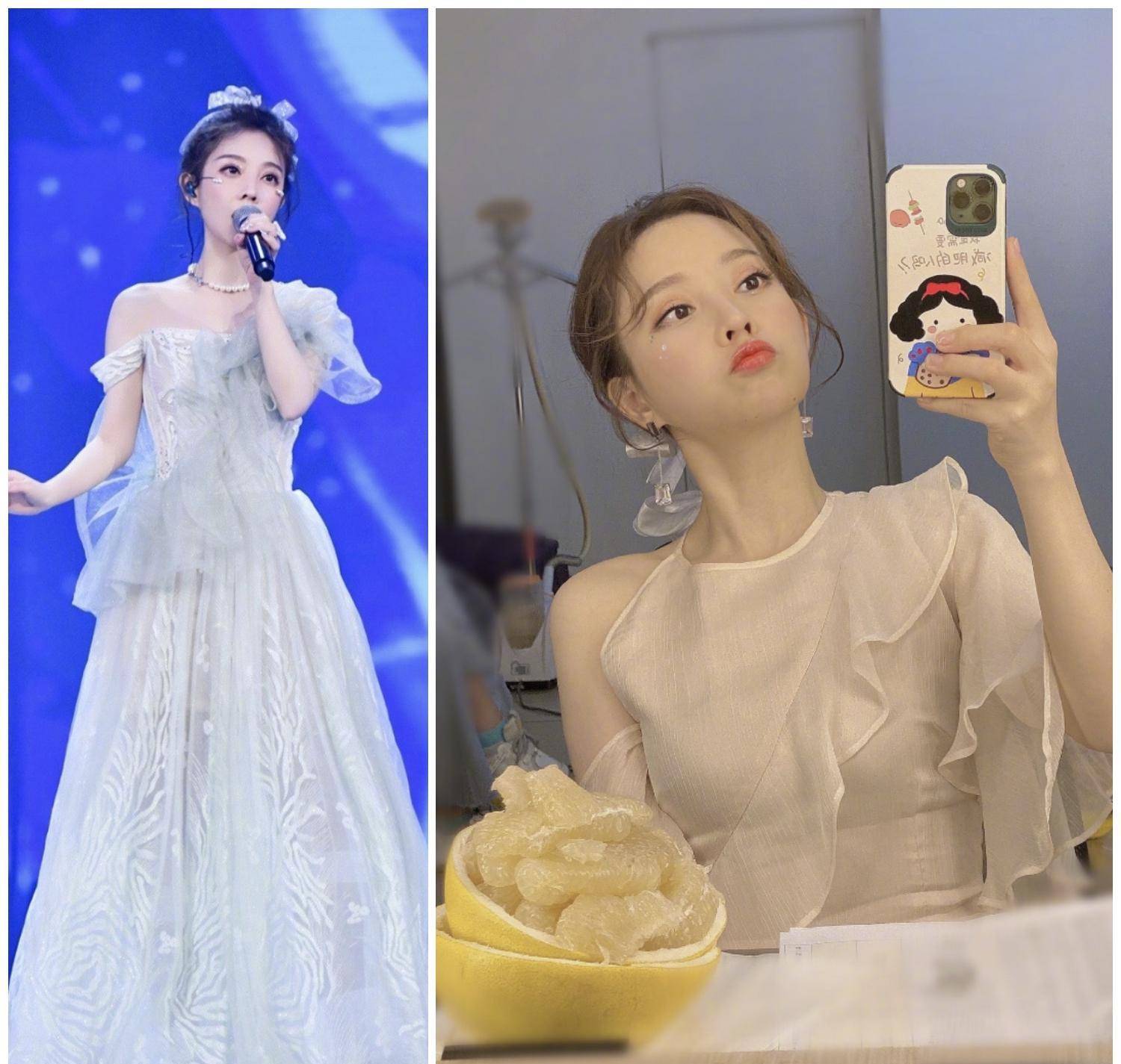 元素|早春如何打造减龄感？冯提莫“花仙子”示范：萌妹子和鲜花太配了
