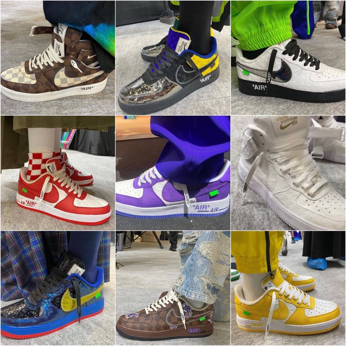 The|Virgil 曝光五十多双 LV x OW x AF1！越玩越大啊...