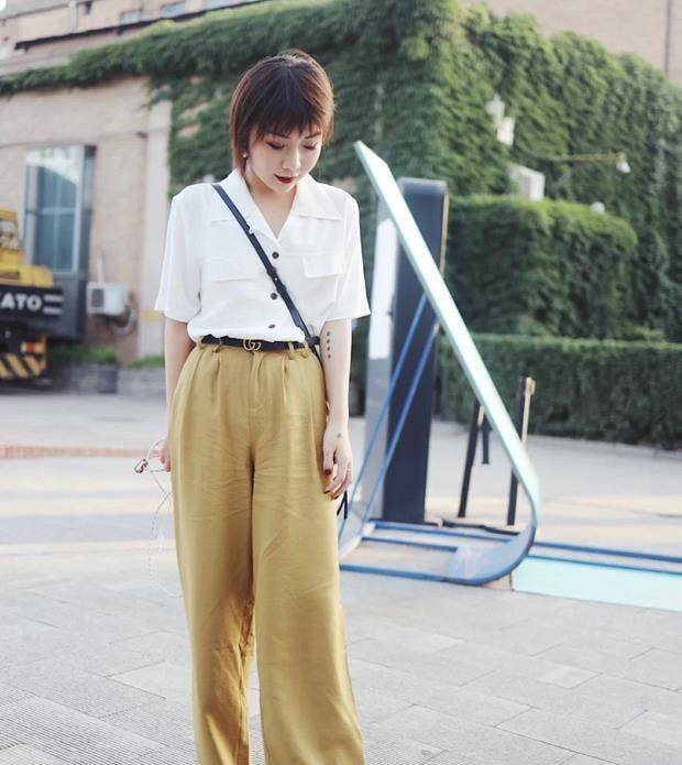 颜色|今夏流行一种穿法叫:“阔腿裤+运动鞋”,显瘦百搭,谁穿谁好看