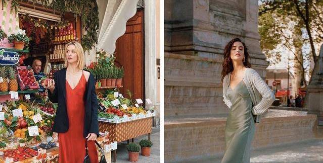 下岗|渣女裙下岗了！2021最流行穿“仙女缎面裙”，好看又高级！