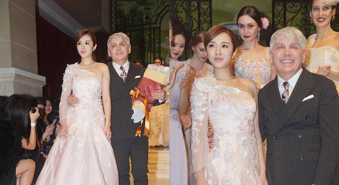 刺绣|王晓晨的身材真让女孩子羡慕,不胖不瘦刚好,穿显黑粉裙也好美