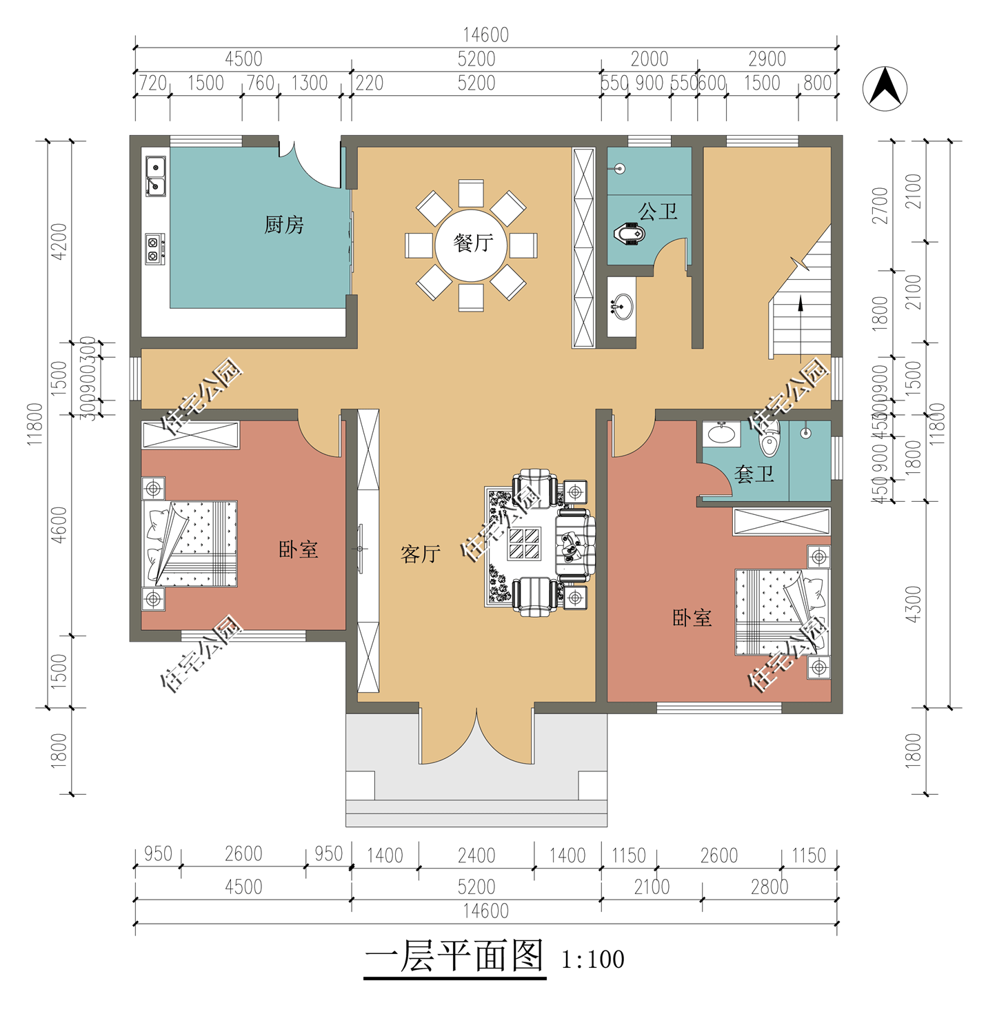 下半年回农村建房,看看这3套二层别墅图纸,每套颜值都很高