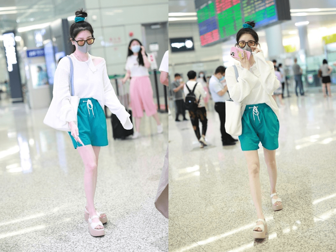 &quot|陈小纭的打扮有点＂甜度超标＂，扎双马尾配T恤，还跟小孩子一样