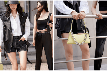 廓形|大幂幂穿搭课堂 PU单品的完美出街教程