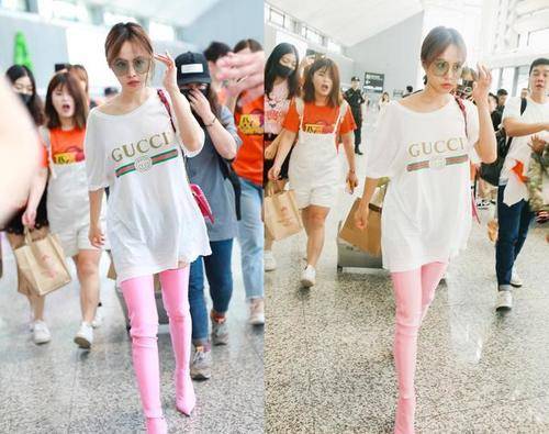 结果|蔡依林为了美穿一双粉色靴子，看着却像打底裤，网友：太尴尬了