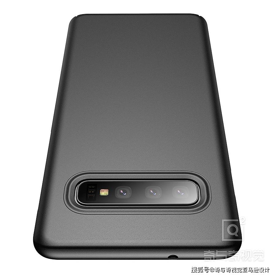 亚马逊主图设计手机壳产品建模渲染效果图案例 粉紫色