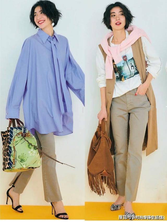 模板|裤子穿搭拒绝模板化,40、50岁女人秋天这样穿,遮肉显瘦还百搭