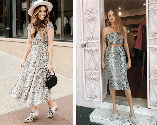 休闲风|蛇纹元素高调入主时尚圈！三种风格驾驭全场，get最炫酷、最性感